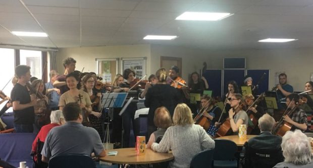 Nevis Ensemble performing at the Western Isles Hospital.