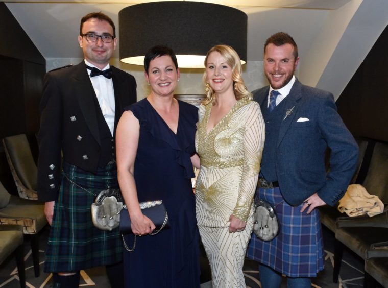 VIP Guests
(from left) Alex Campbell, Jen Scott, Julie Roberts and Kevin Taylor.
Picture by COLIN RENNIE