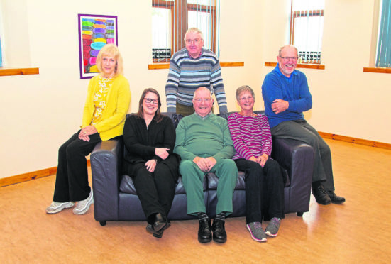 The steering group members 
(L-R) Shelagh Richardson, Louise Cairney, Stewart Craig (back), Bill Smmerville (Chairperson), Rhoda Reid and Allan Smith
Picture by Paul Reid.