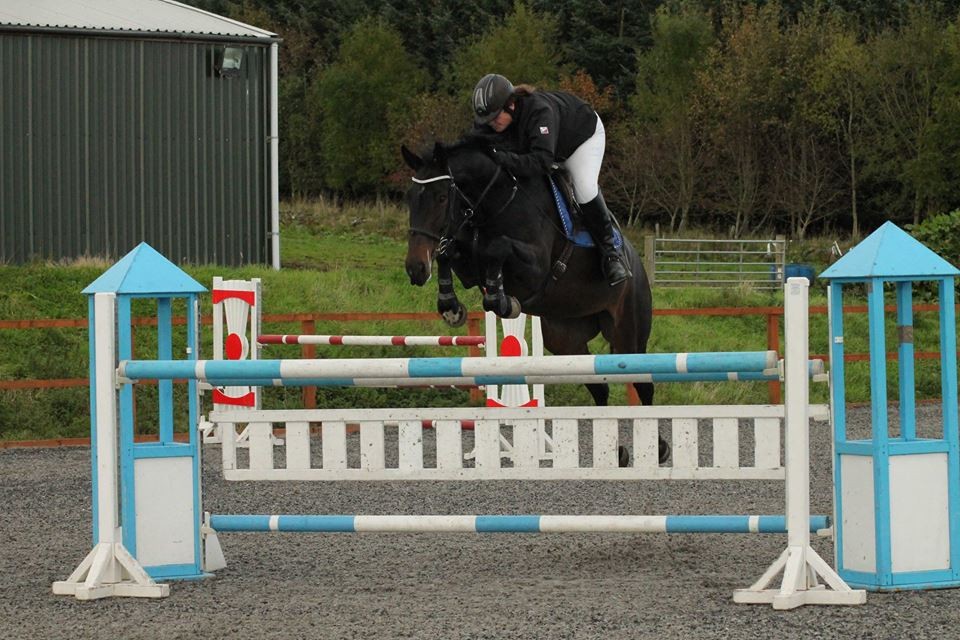 Kirsty Richardson – daughter of owner Fiona Quennell - riding at the centre