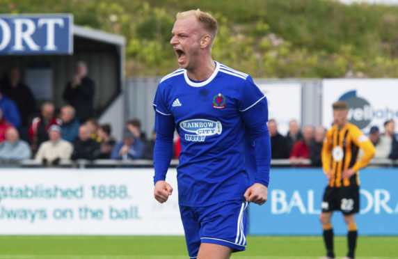 Jordon Brown played a part in getting Cove Rangers promoted to the SPFL.