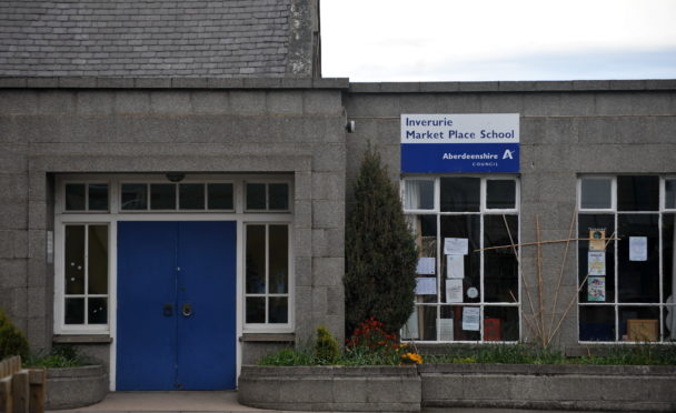 Inverurie's Market Place school, before it shut in 2017