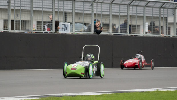 The pupils in their green machine