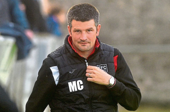Fraserburgh manager Mark Cowie.