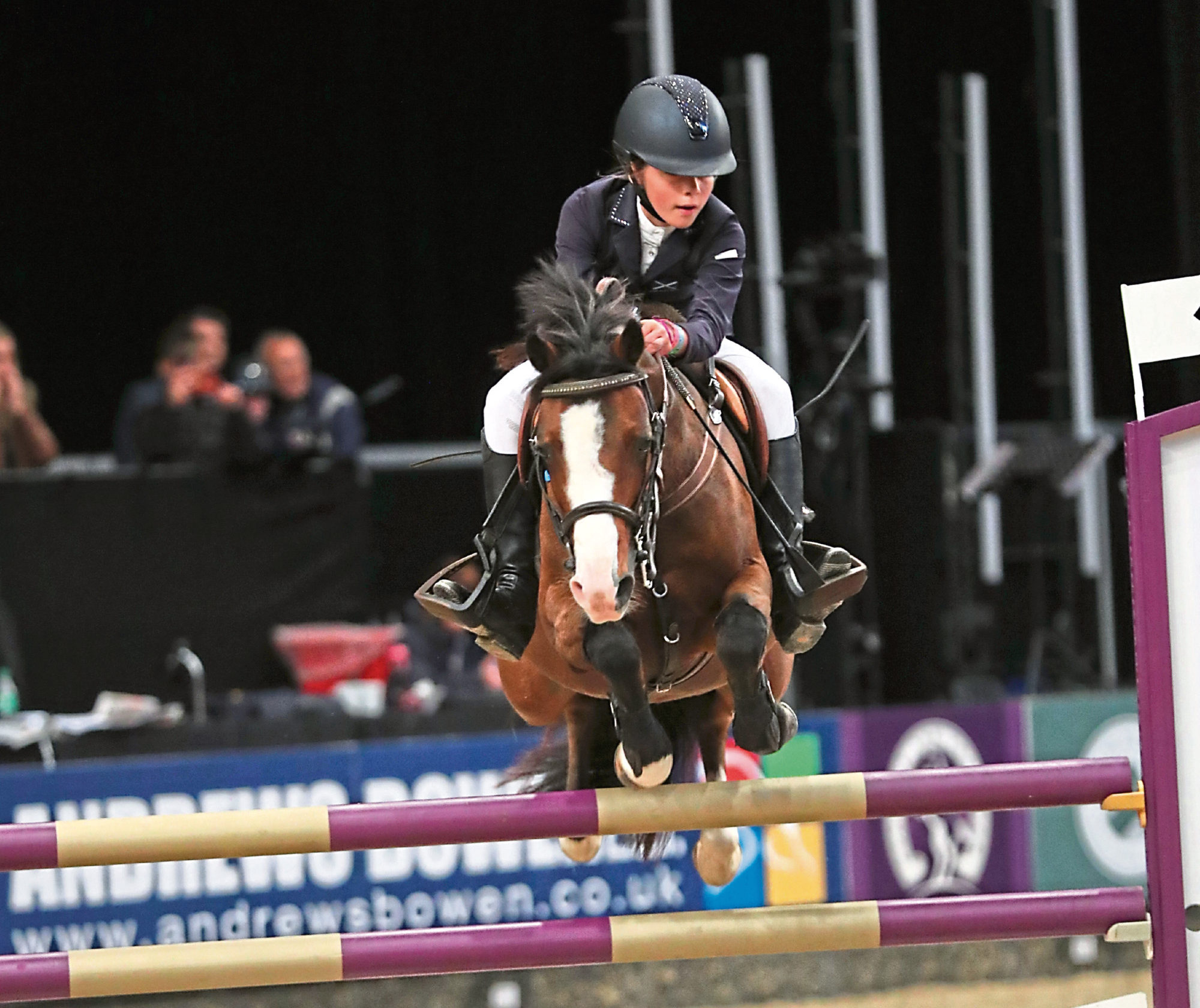 Millie Lawson riding Hary at HOYS. Credit: 1st Class Images
