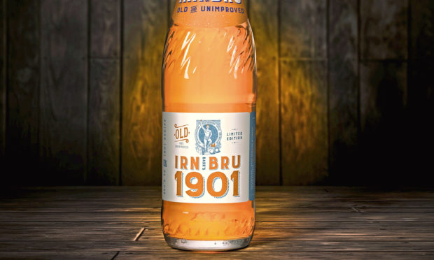 A bottle of the limited edition Irn-Bru 1901 is to hit the shops in Scotland from December 2.