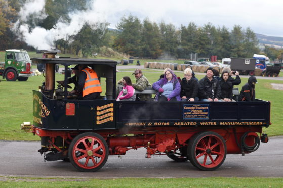 One of the steam vehicles on display.