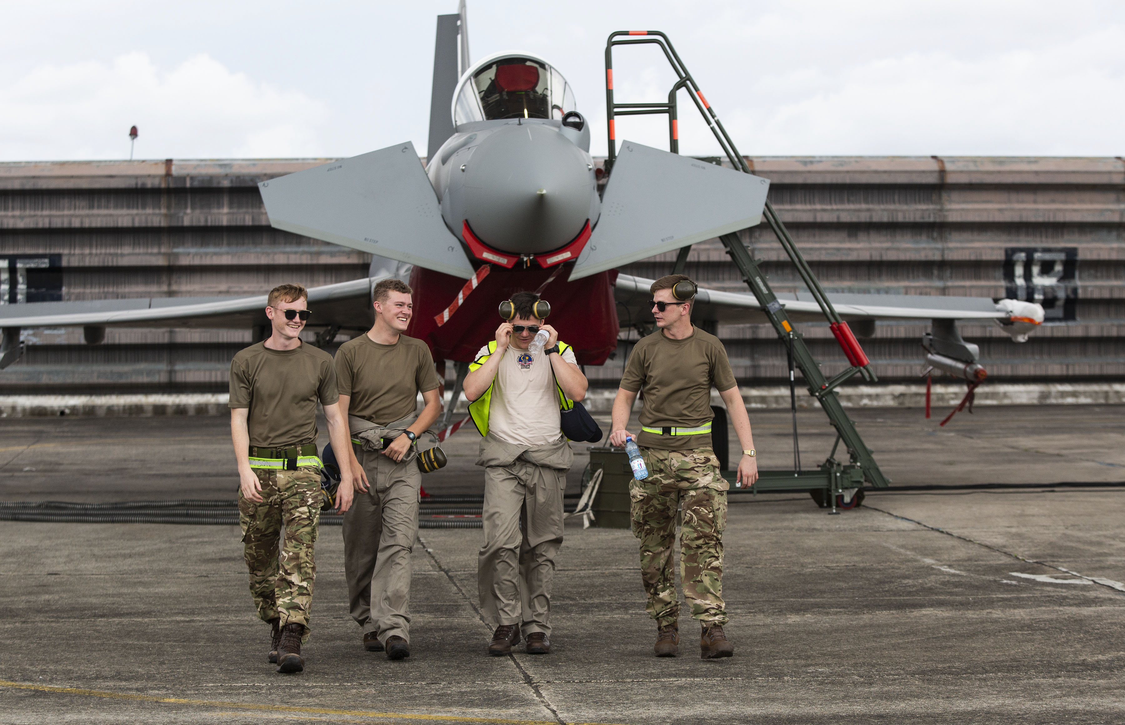 Typhoon pilots from RAF Lossiemouth are training in Malaysia ahead of an international military exercise.