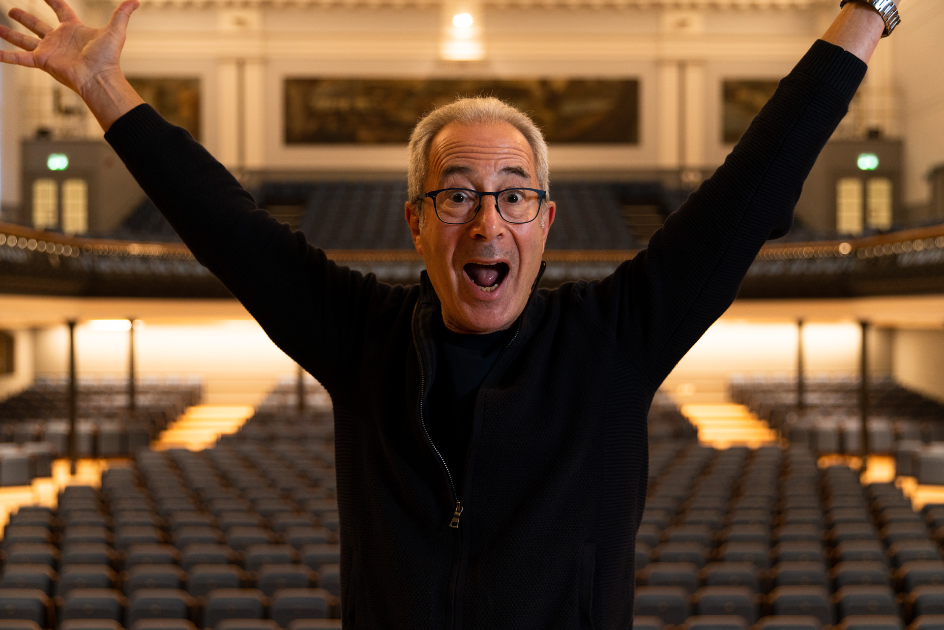 Ben Elton opened the festival at the Music Hall