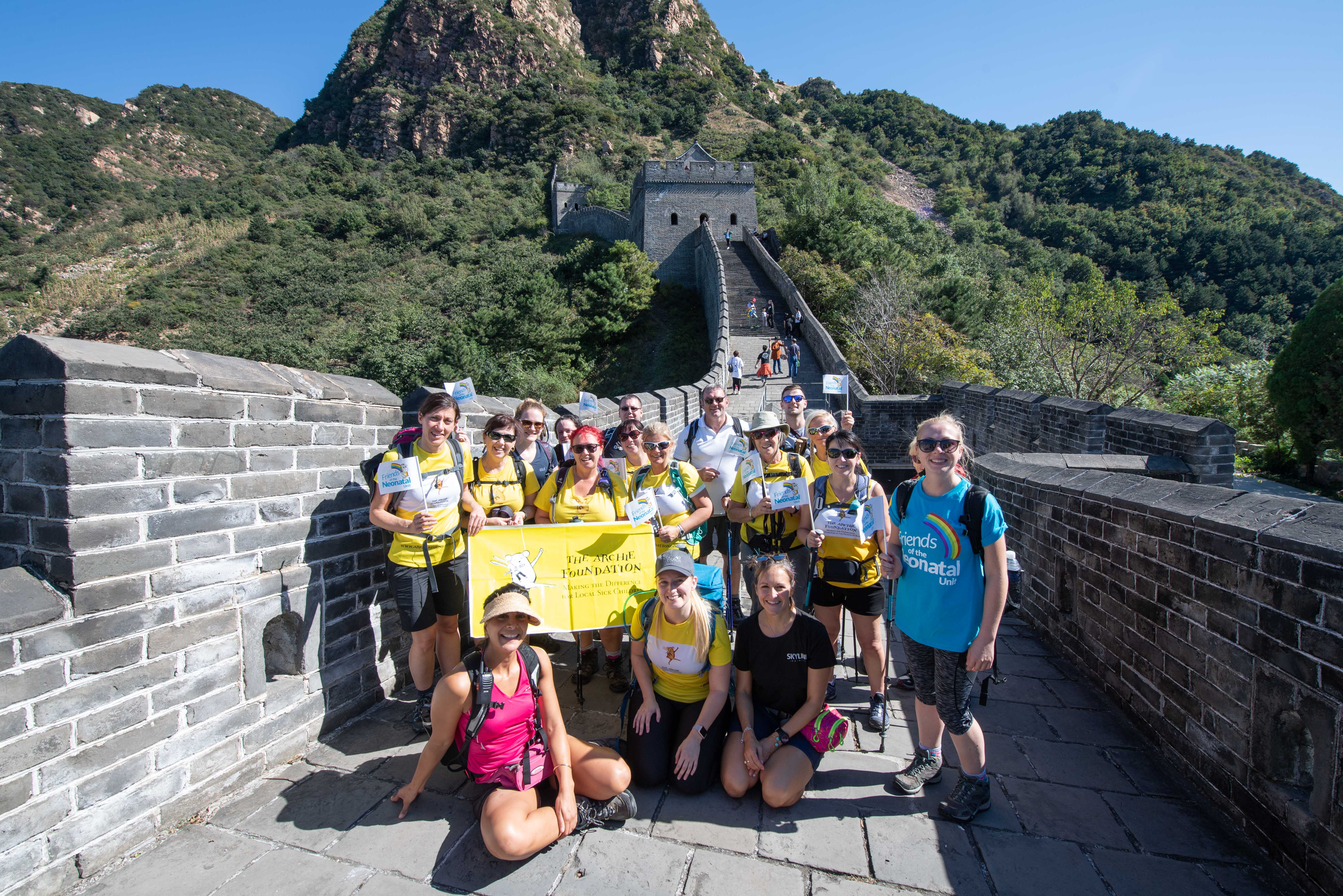 More than £35,000 was raised during The Archie Foundation's previous trek of the Great Wall of China in 2018