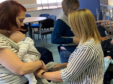 Six members of Aberdeen Maternity Hospital staff have been trained show parents how to use the Baby Box stretchy wrap.