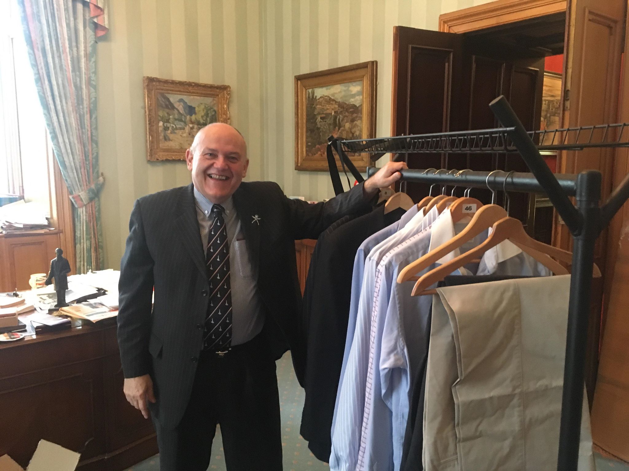 The Lord Provost with some of the new items