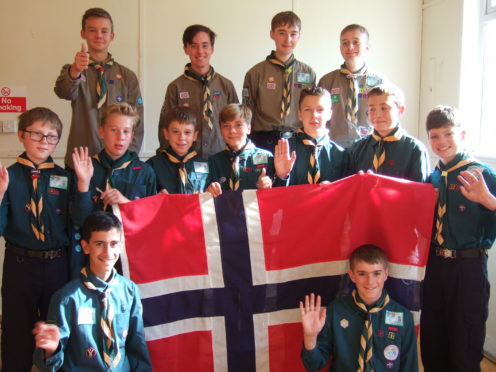 Scouts from 21st Aberdeen Cults Scout Group