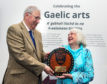 Flora was presented with her prize at a gathering at the Museum of the Isles in Armadale Castle on Saturday 28 September by Sir Ian Macdonald, Chair of the Board of Trustees of Clan Donald Lands Trust.