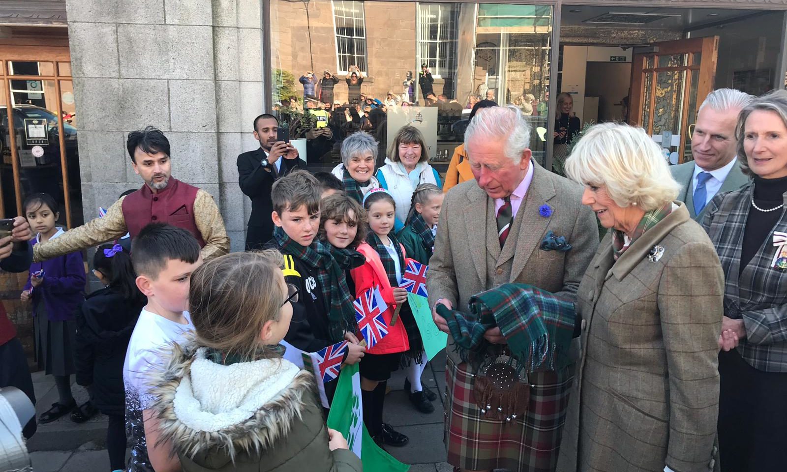 Members of the Global Gang meet the Duke and Duchess of Rothesay
