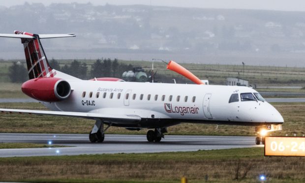 Loganair Embracer 145 plane