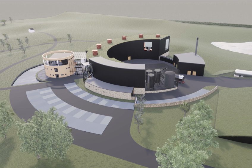 An artists impression of the distillery for Grantown which has been approved by Cairngorm National Park Authority planners