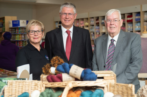 L-R: Shona Radojkovic (General & Business Development Manager), Lord Lieutenant Andy Simpson and Chairman Terry Murphy.