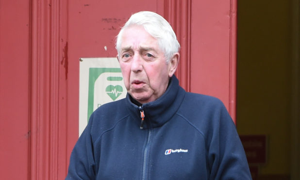 John Henderson pictured outside of Elgin Sheriff Court.