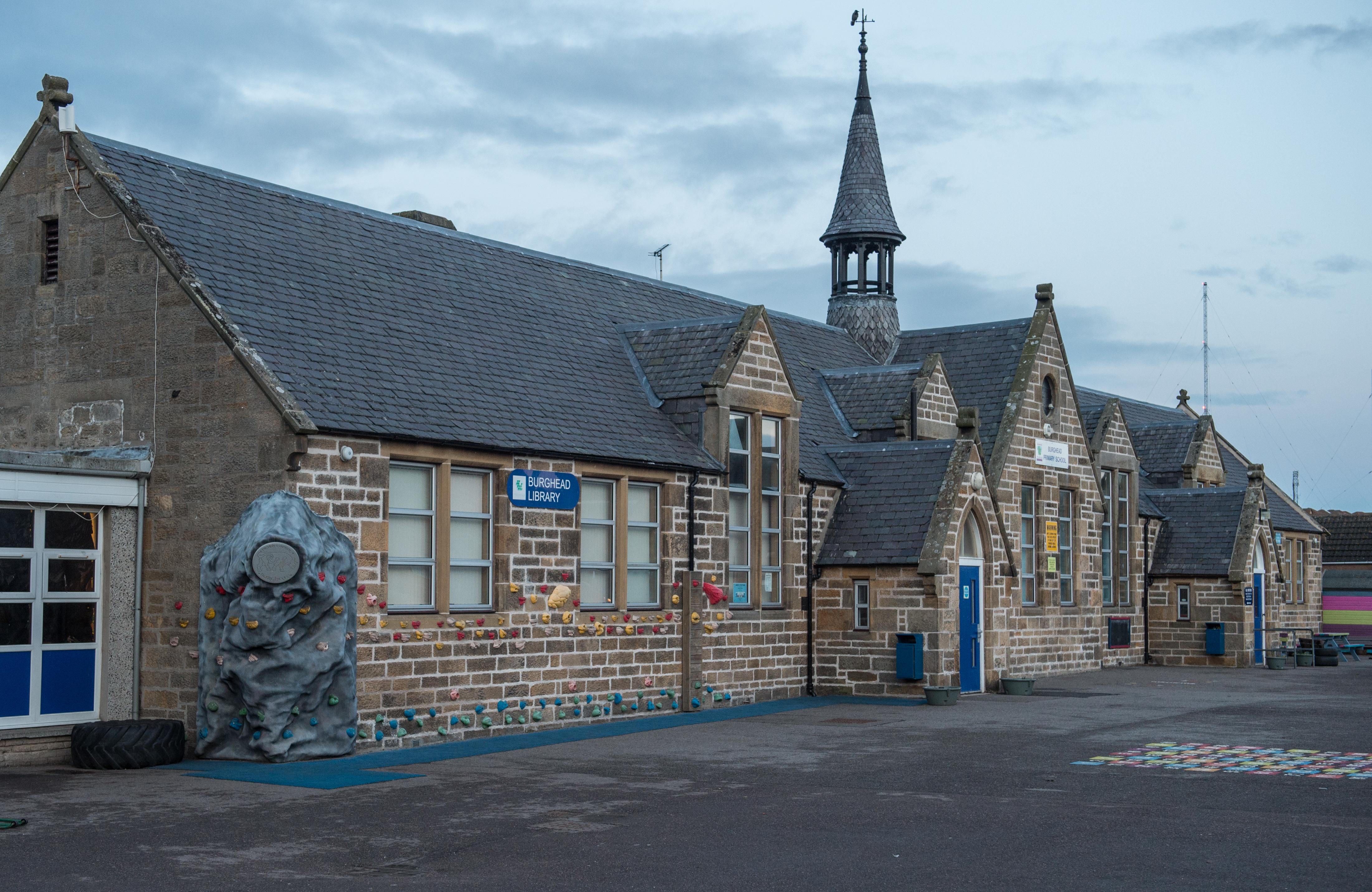 Picture by JASON HEDGES 

Locators of Burghead Library in Moray, shot earlier today.