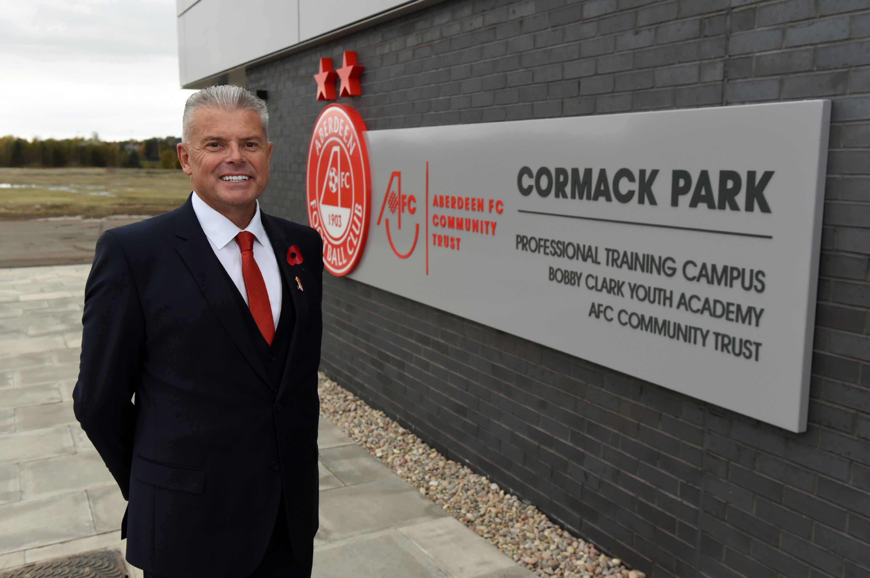 Dave Cormack at the opening of Cormack Park.