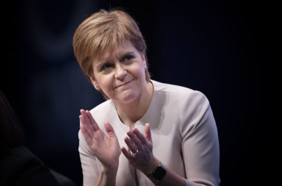 First Minister Nicola Sturgeon.