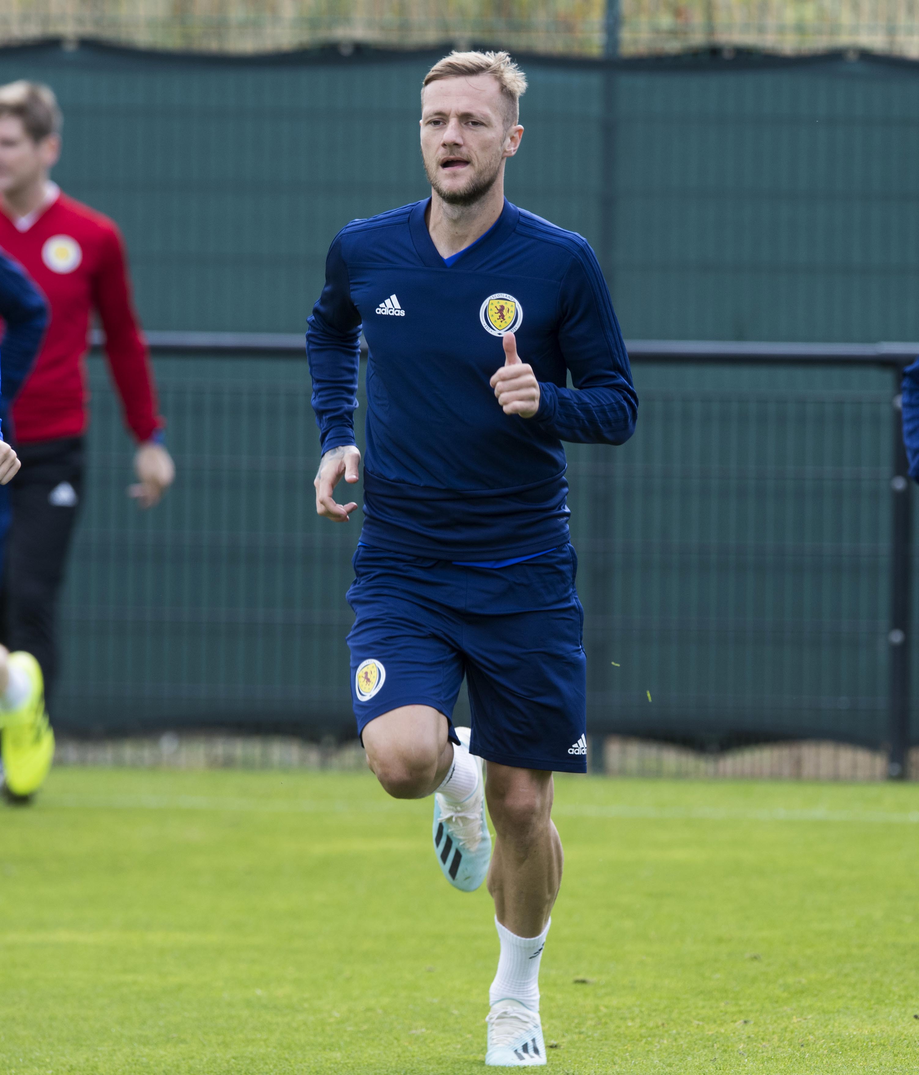 Liam Cooper during a Scotland media session at Oriam, on September 2, 2019, in Edinburgh, Scotland. Photo by Paul Devlin/SNS Group.