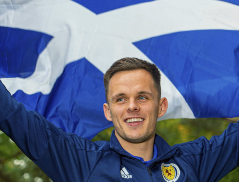 Lawrence Shankland trained with Steve Clarke’s men for the first time yesterday.