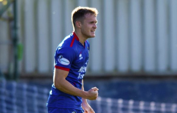 Mitch Curry in action for Caley Thistle.