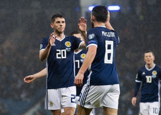 John McGinn and Ryan Christie (L)