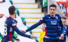 Ross County's Brian Graham celebrates after scoring to make it 2-1 during the Ladbrokes Premiership match between Hibernian and Ross County