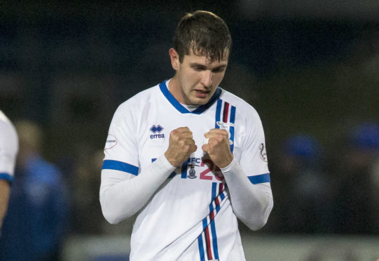 Caley Thistle striker Nikolay Todorov.