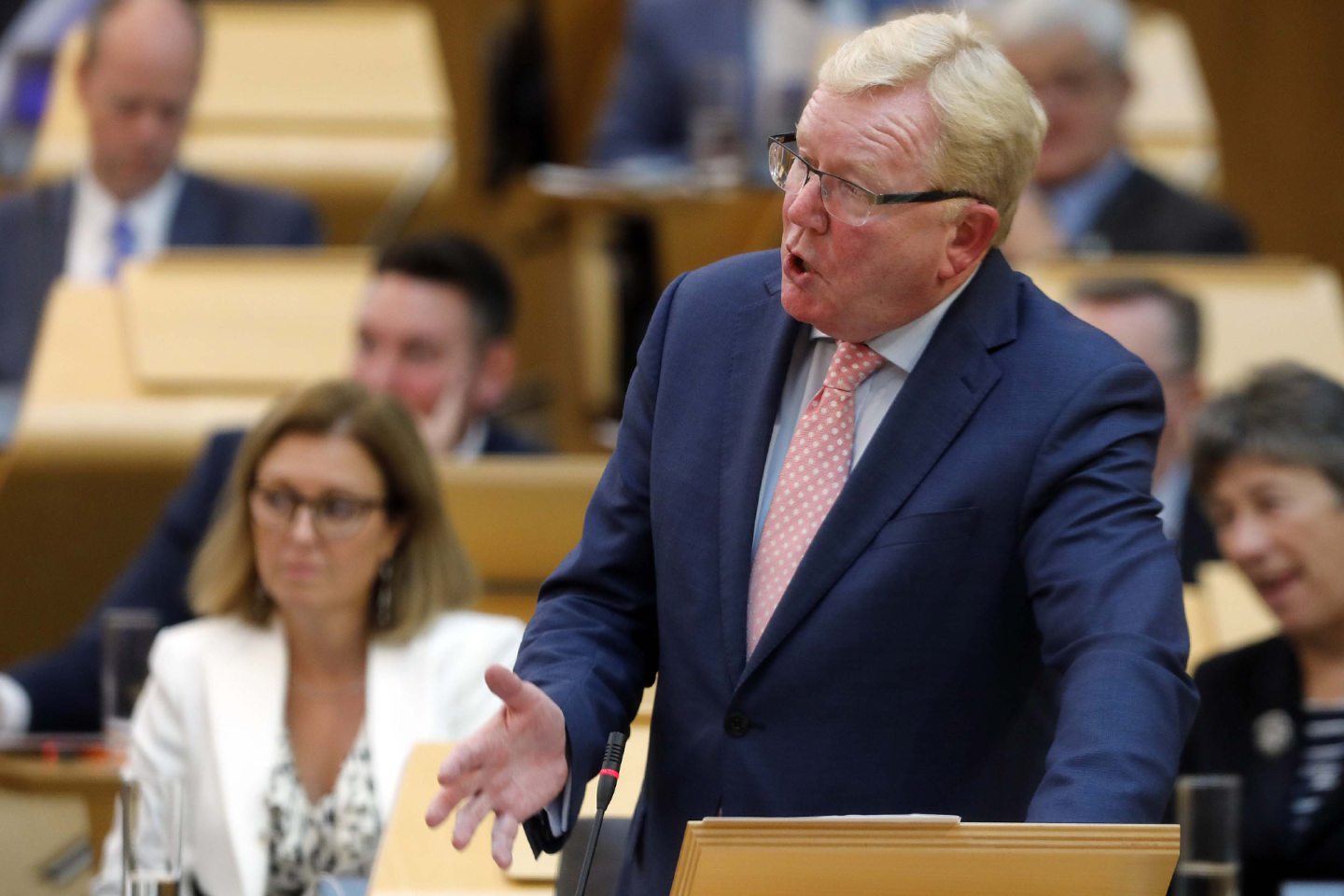 Jackson Carlaw MSP  pictured as  First Minister Nicola Sturgeon MSP announces the Scottish Governments Programme for Government 2019-20 at the Scottish Parliament, Edinbugrh.  03 September 2019.  Pic - Andrew Cowan/Scottish Parliament