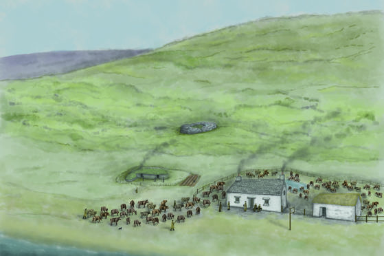 A reconstruction of how the inn would have looked in the 18th Century.