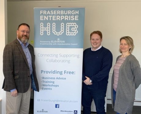 David Duguid on a recent visit to the Fraserburgh Enterprise Hub