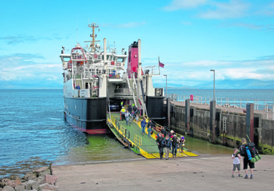 The MV Loch Nevis. Picture by Isle of Eigg Residents Association.