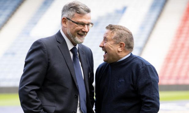 Craig Levein (left) and John Robertson.