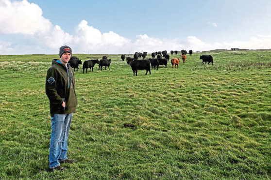 Jamie Leslie from Scholland Farm, Shetland.