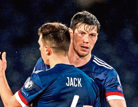 Scotland's Ryan Jack and Scott McKenna