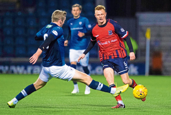 Russell Dingwall in action for Elgin City.