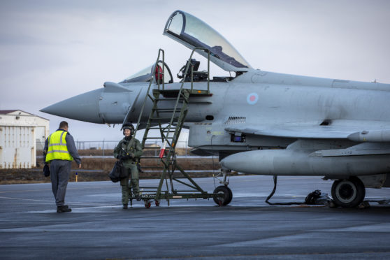 Crews from RAF Lossiemouth have arrived at Keflavik Air Base as part of a Nato mission.