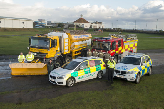 Aberdeen's emergency services and City Council are warning people to winter weather.