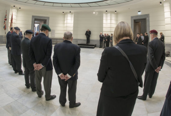 Veterans and serving representatives from the armed forces were among the guests at the rededication service