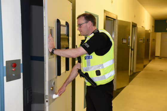 Sergeant Andy Sawers at Kittybrewster Police Station.