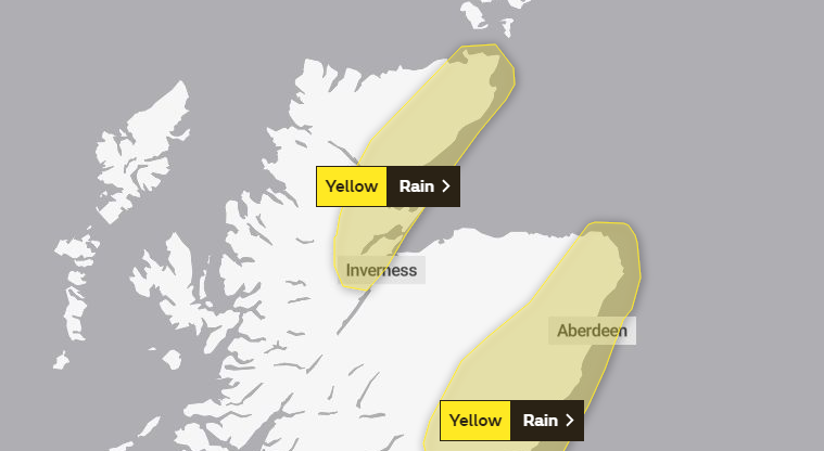 The Met Office has issued a weather warning