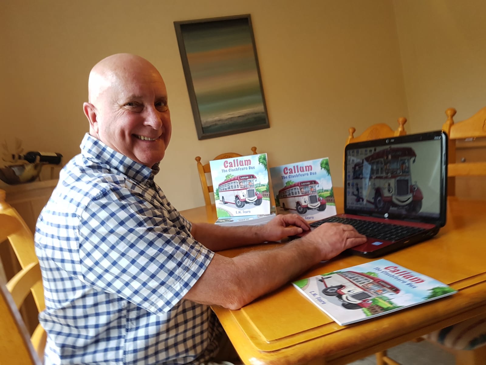 Author Euan Mushet has published his first book about a Highland bus.