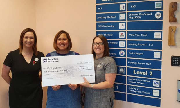 Anouska Civico, the Service Manager at Mind Your Head, is flanked by General Manager Ailsa Sangster and Caroline Bennett of The Moorfield Hotel