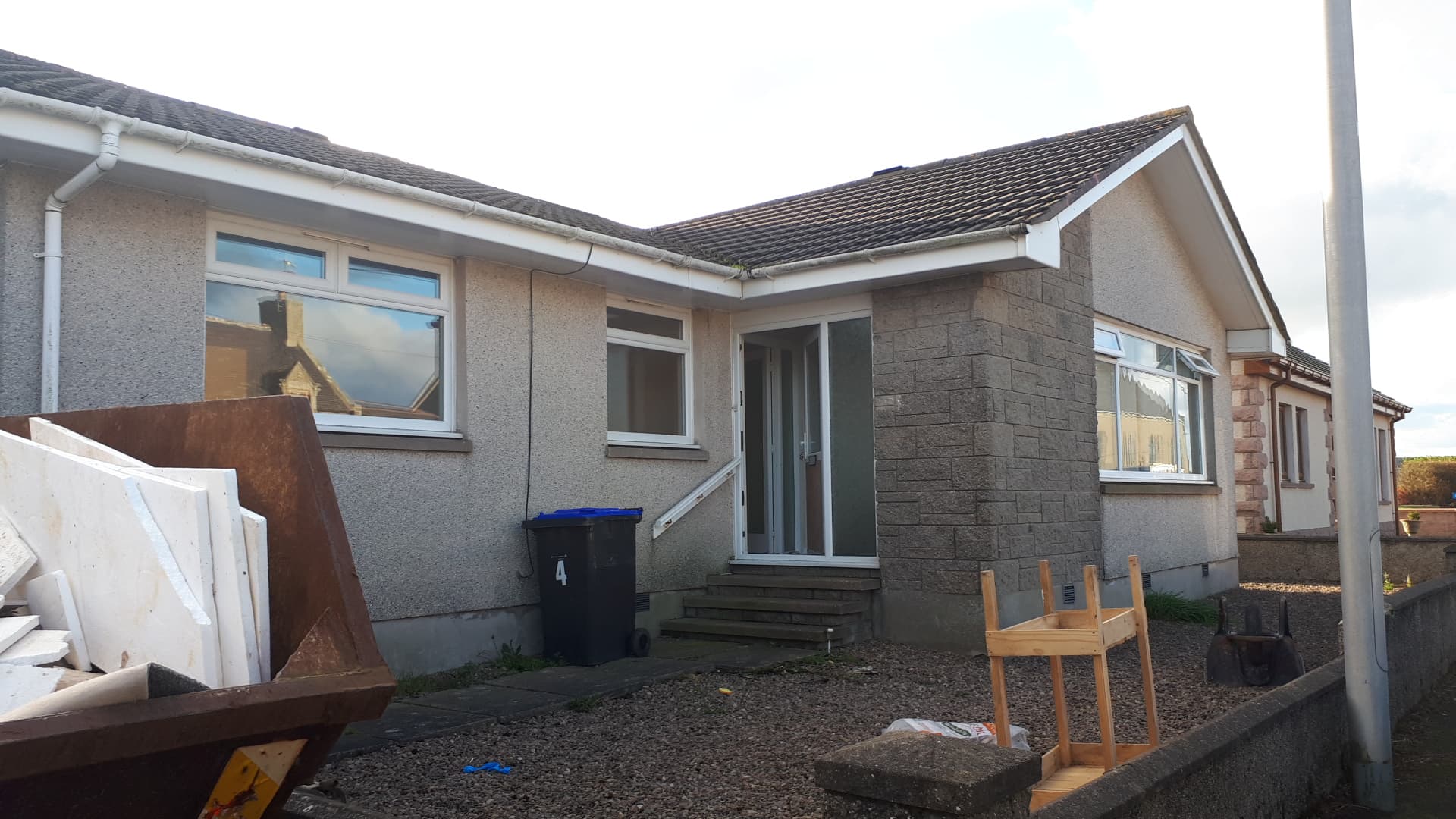 The bungalow in New Aberdour property which had been turned into a cannabis cultivation.