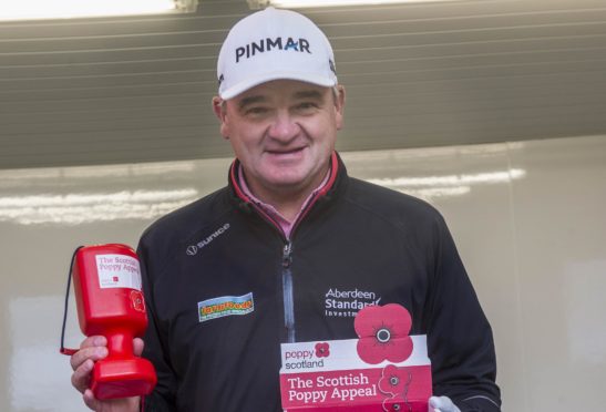 Paul Lawrie has backed the Poppyscotland appeal. Pic: Mark Owens.