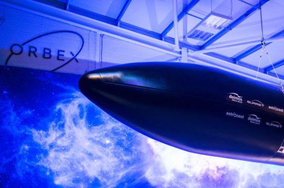 Orbex in Forres, Moray unveil Prime Rocket at New Facility.

Picture by Jason Hedges
